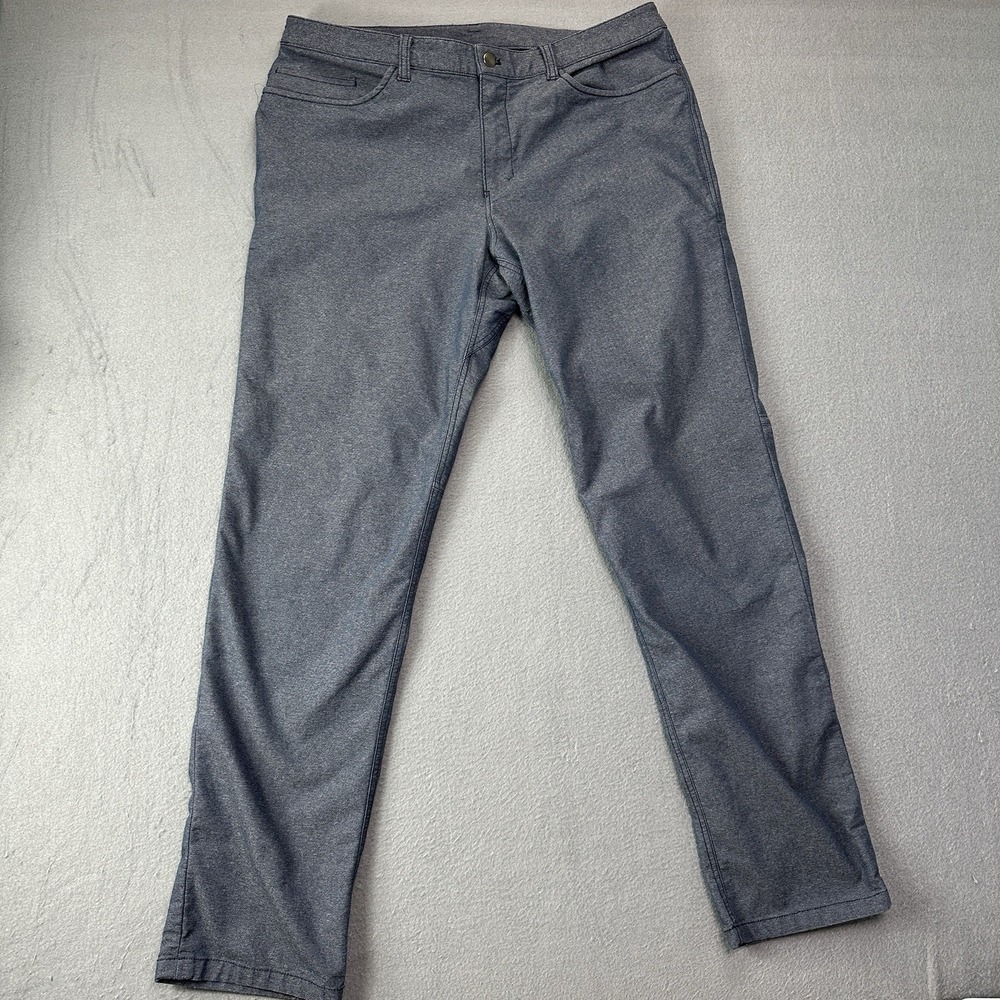 Lululemon Jean Pants Mens 36 Blue Heather ABC 5 Pocket Cotton Blend LM5608S